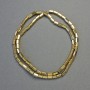 Hematite Beads, Rounded Hexagon Shape, Light Gold Color, Diameter 5×3 mm, 42 cm Strand