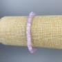 Bracelet Lavender Amethyst faceted cube 5x5mm+-, length 18cm+- stretch