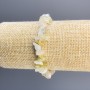 Morganite Chip Bracelet, 9×43 mm Diameter, 18 cm Stretch