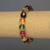 Stretch bracelet with smooth glass beads, 12 mm diameter, 18 cm length
