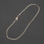 Bracelet Xuping Rhodium, length 20 cm, thickness 2.2 mm+
