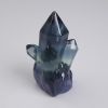 Souvenir natural fluorite stone, diameter 40×27 mm +/- (price per piece)