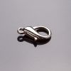 Preço por emb. /10 un. Fecho mosquetão 1,4x0,8 cm metal cinzento