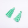DIY Craft Supply: Mini Brush Lime Cotton, length 3 cm, diameter 4 mm, pair