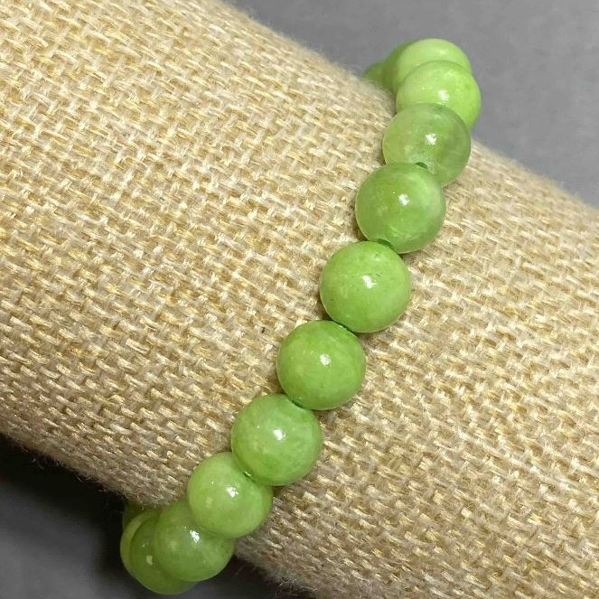 Pulseira de pedra natural Ónix elástica, diâmetro 8mm, comprimento 18cm