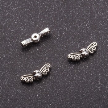 Acessório conta separadora Asas de borboleta 4,5x14mm, diâmetro 1mm +- 26 pçs