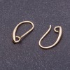 Ganchos para brincos, comprimento 18mm cor "ouro claro"