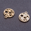 Pendente para bijutaria «Medalhão», diâmetro 14mm, comprimento 17mm, ⌀furo mm, emb. ± 7 un.