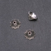 Terminal para contas 16x11mm, diâmetro 3mm embalagem 18 pçs