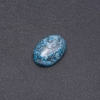 Cabochão pedra Jaspe azul-celeste (sintético) 25x18mm