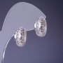 Xuping Rhodium Earrings 8x15mm