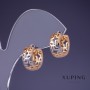 Brincos Xuping 14x7mm "banho de ouro 18K" ródio