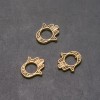 Componente mão Pandora, diâmetro 16mm ext-, diâmetro 8mm, comprimento 17mm embalagem 20g. 14un. (+ -)