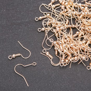 Fechos-earganização (pinos) gancho (12x15 mm) dourado metal acabamento 200 gramas (+ -) 500 pares