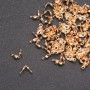 Componente Calote para contas metal dourado 7x4 (+-) mm metal dourado emb. 10 gramas (+-) 140un
