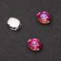 Costura Cristal Oval 8×10 mm Vermelho-rosado