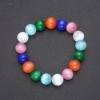 Pulseira Olho de Gato cores sortidas bola lisa, diâmetro 12(+-)mm, comprimento 18cm