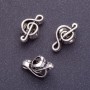 Pingente Pandora com chave de violinista prata 18mm
