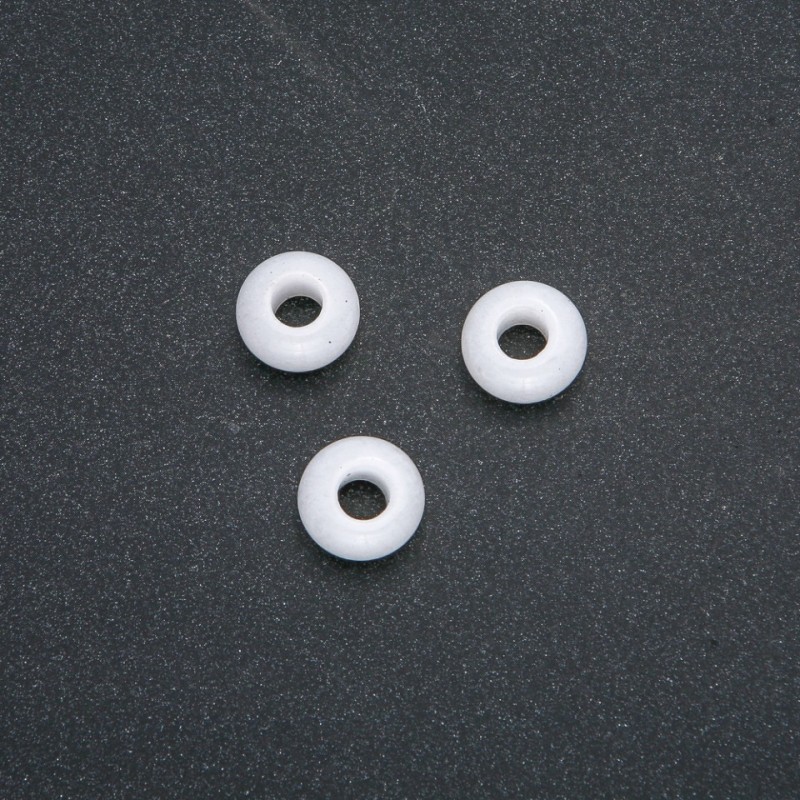 Náalma Pandora de pedra natural Quartzo 14x7mm, diâmetro do furo 5,5mm
