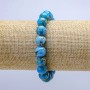 Pulseira elástica com Jaspe Imperial bola lisa, diâmetro 10mm+-, comprimento 18cm+-