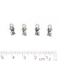 Componente Pingente Cão 12x6 mm emb. 20 g +- 37 unid.