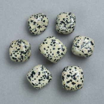 Ágata Dalmatian natural souvenir stone, diâmetro 22×20mm+- (embalagem 100g)