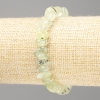 Pulseira de prénita natural, bola facetada, diâmetro 11x5(±)mm, comprimento 18cm (elástico)