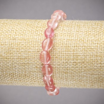 Pulseira elástica de calcário natural? wait: calcite is 