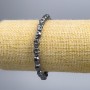 Bracelet Hematite Skull, diameter 6×8×6 mm, length 18 cm (stretch)
