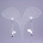 Brincos Xuping Rhodium com brilho, borboleta, 38 mm+