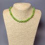 Onyx necklace (pressed) smooth beads, 8.5 mm diameter, length 47 cm